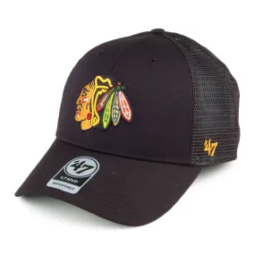 47 Brand Chicago Blackhawks Trucker Cap - NHL Branson MVP - Black