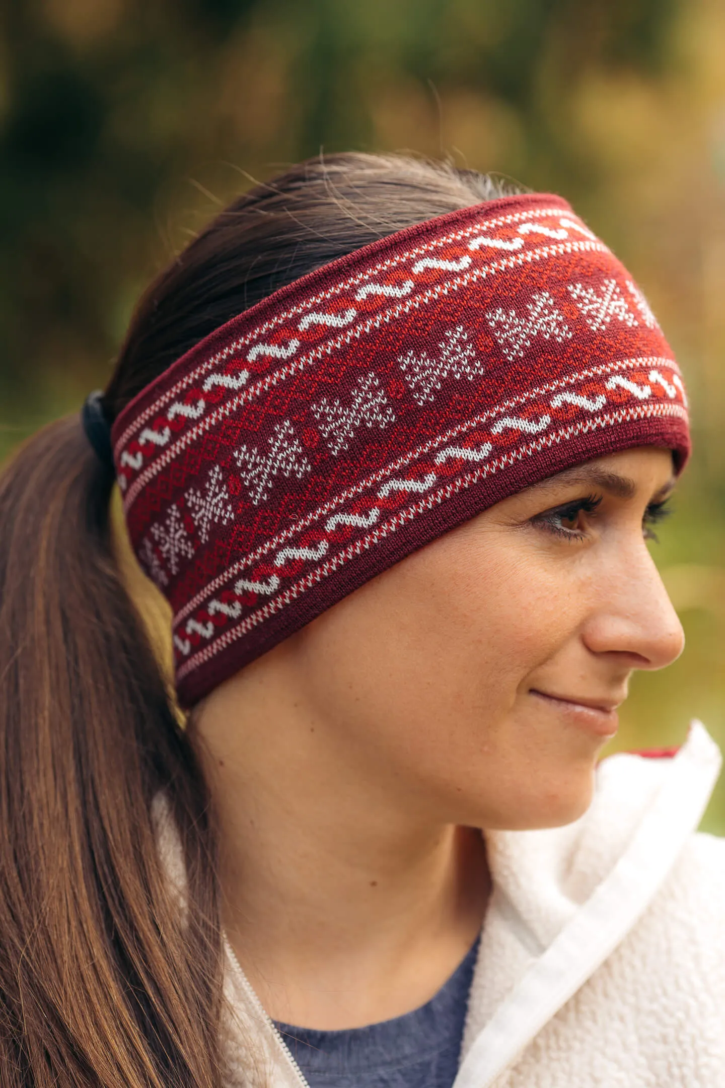 Abisko Knitted Headband Lingonberry