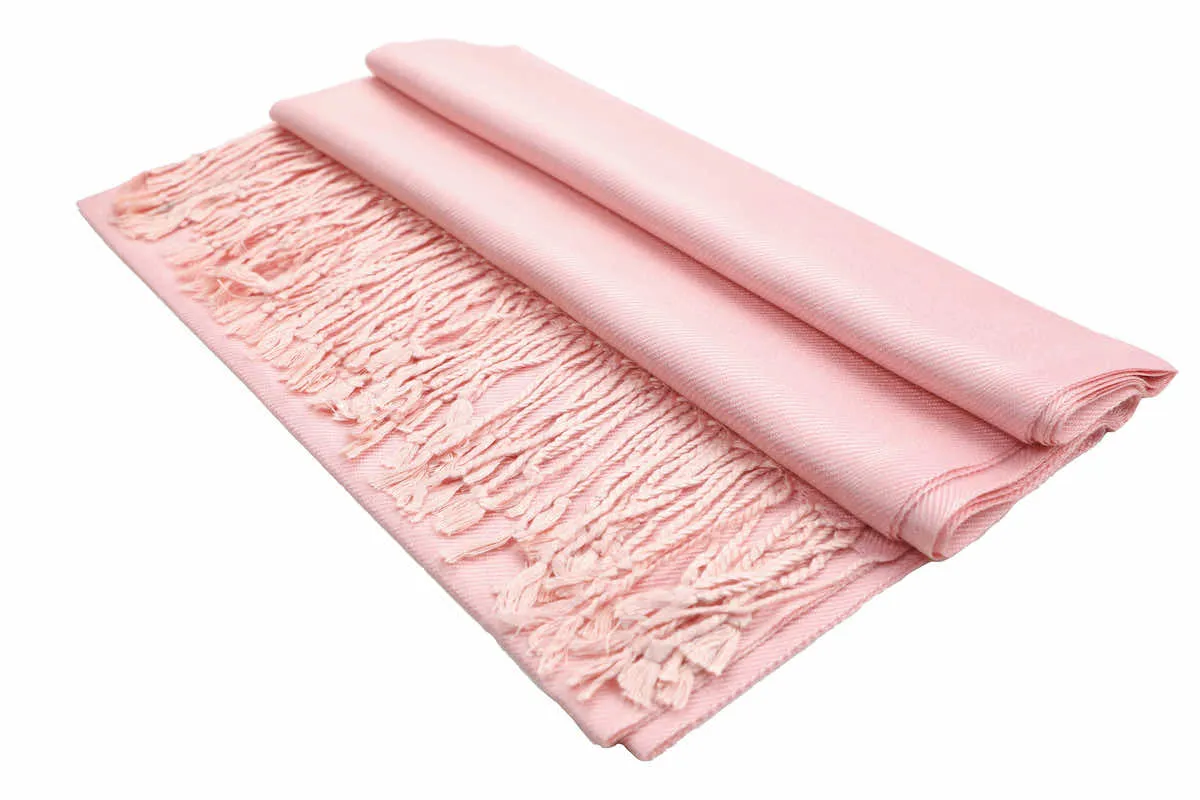 Achillea Blush Pink Pashmina Scarf