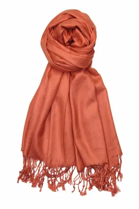 Achillea Burnt Orange Pashmina Scarf