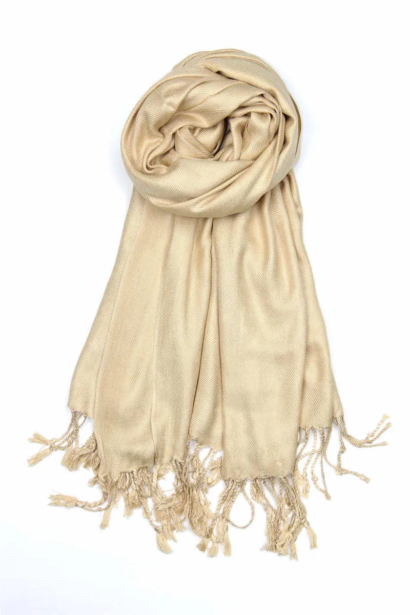 Achillea Champagne Pashmina Scarf