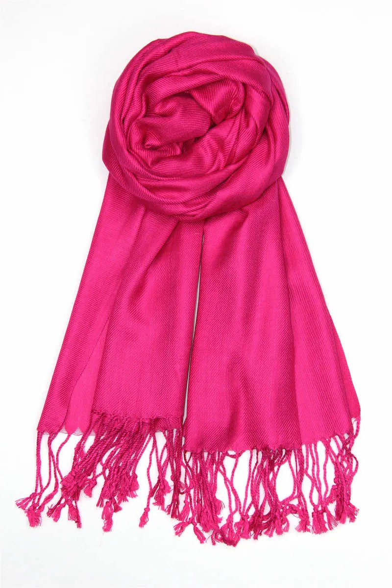 Achillea Fuchsia Pashmina Scarf