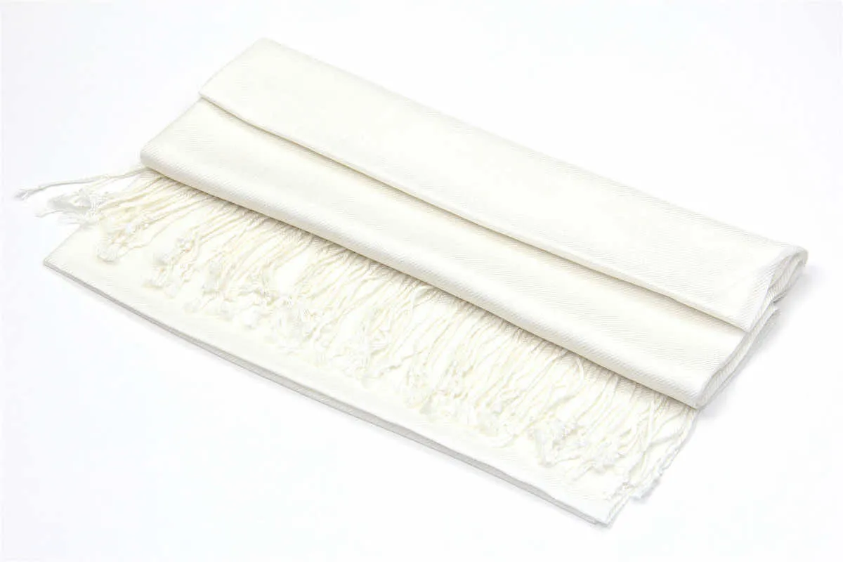 Achillea Ivory Pashmina Scarf