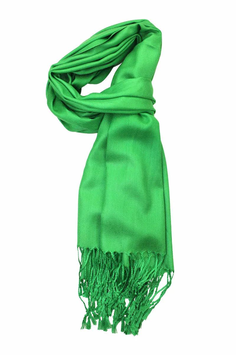 Achillea Kelly Green Pashmina Scarf