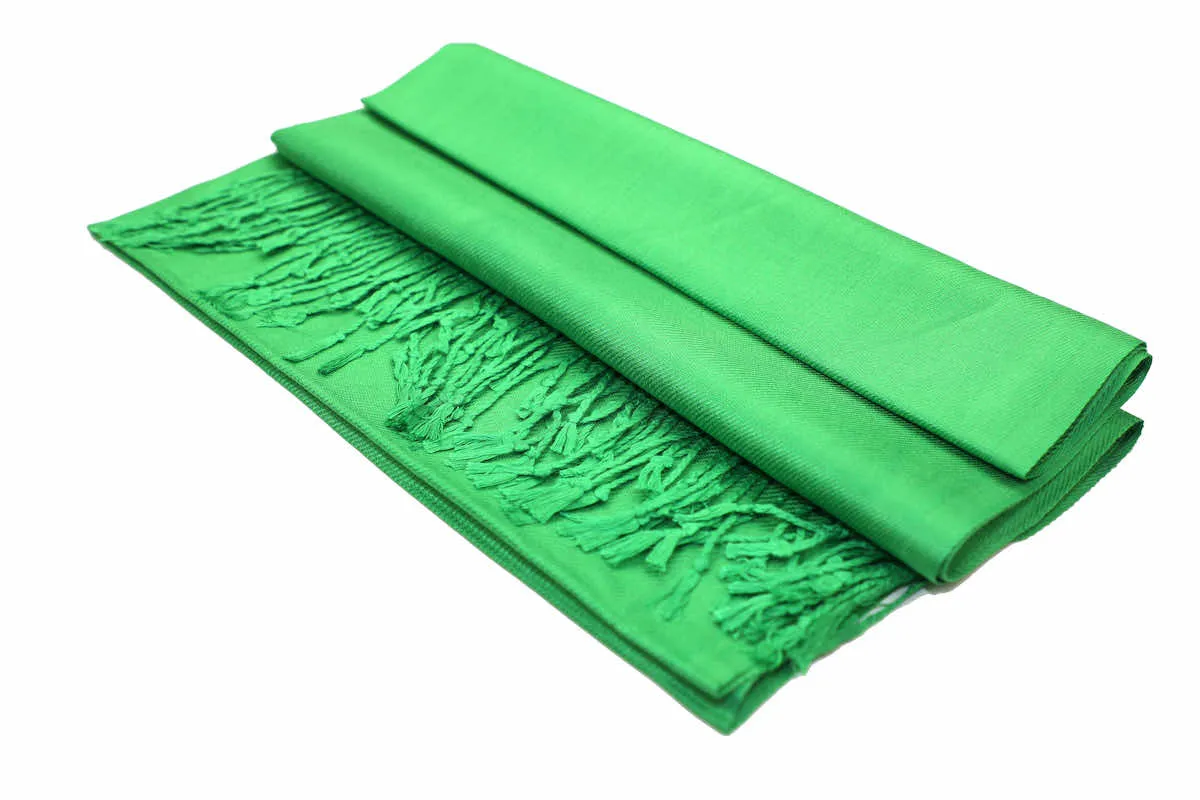 Achillea Kelly Green Pashmina Scarf