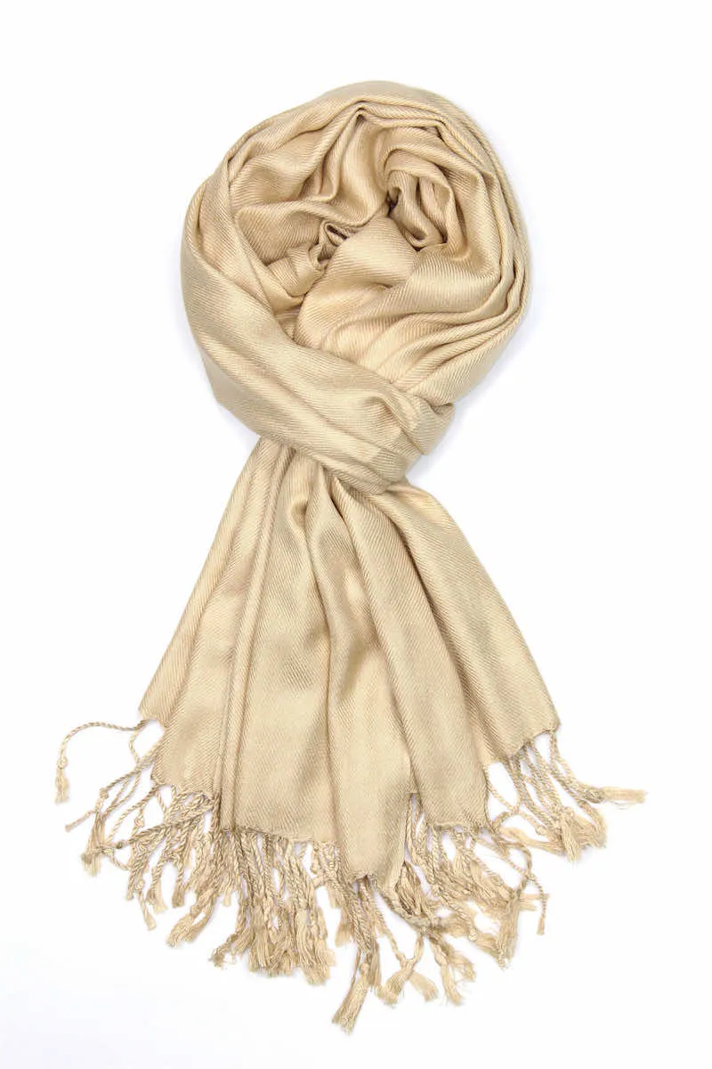 Achillea Large Soft Silky Pashmina Scarf Shawl Wrap in Solid Colors (30 Colors) Group 1