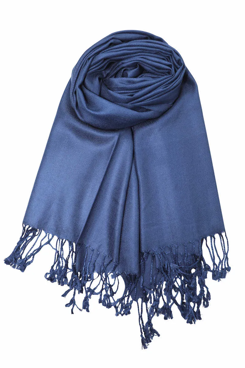 Achillea Large Soft Silky Pashmina Scarf Shawl Wrap in Solid Colors (30 Colors) Group 1