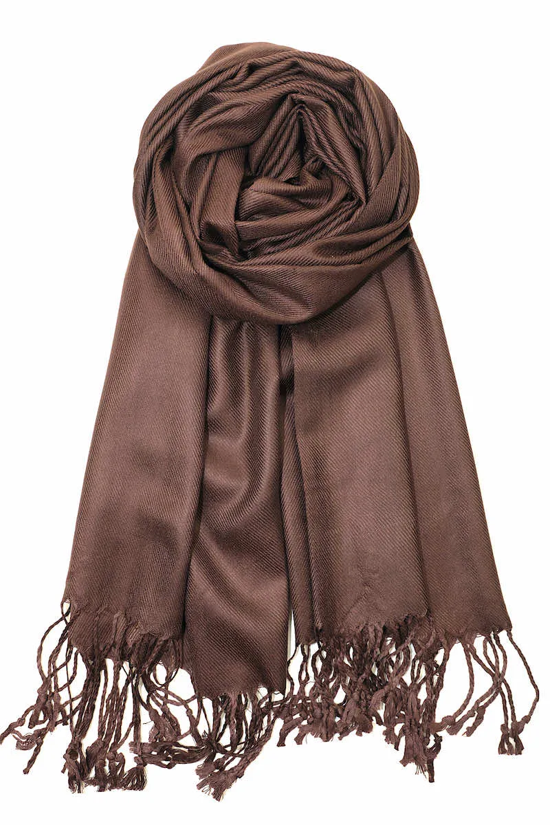 Achillea Large Soft Silky Pashmina Scarf Shawl Wrap in Solid Colors (30 Colors) Group 1