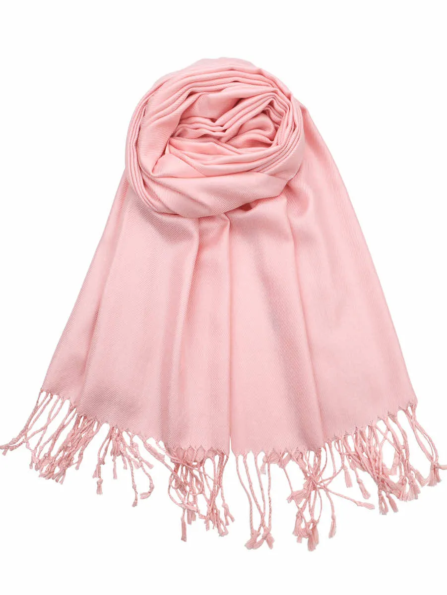 Achillea Large Soft Silky Pashmina Scarf Shawl Wrap in Solid Colors (30 Colors) Group 1