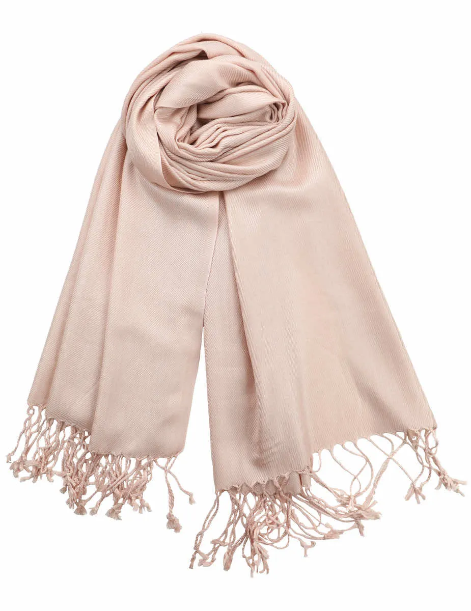 Achillea Large Soft Silky Pashmina Shawl Wrap Scarf in Solid Colors (35 Colors) Group 2