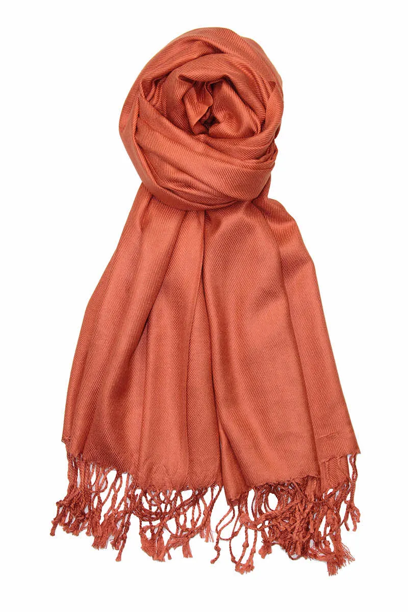 Achillea Large Soft Silky Pashmina Shawl Wrap Scarf in Solid Colors (35 Colors) Group 2