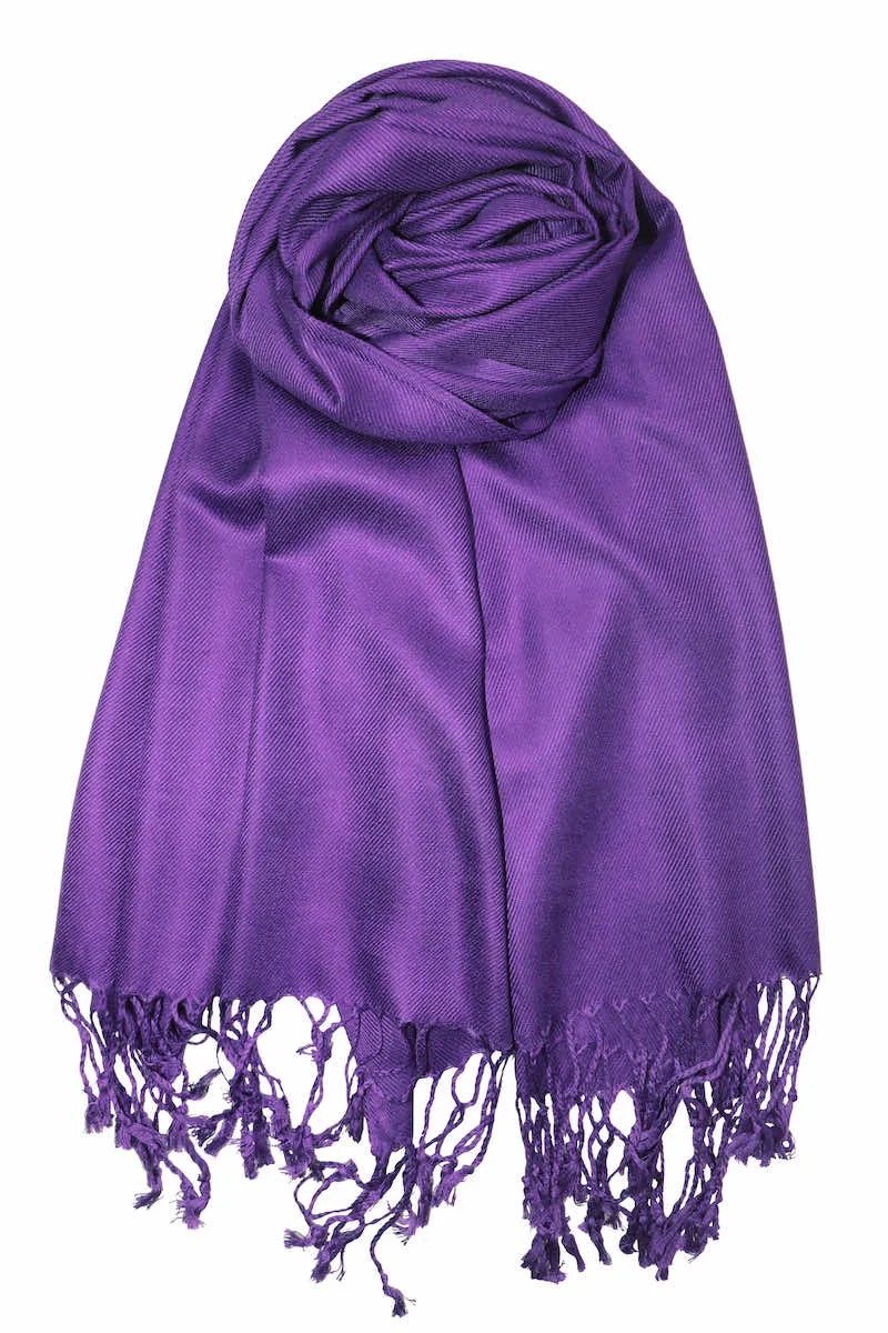 Achillea Large Soft Silky Pashmina Shawl Wrap Scarf in Solid Colors (35 Colors) Group 2