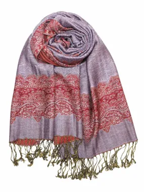 Achillea Lavender Border Pashmina Shawl Wrap Scarf