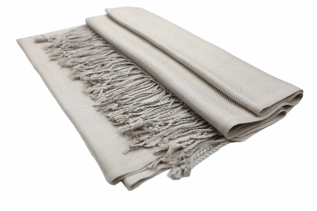 Achillea Light Khaki Pashmina Scarf