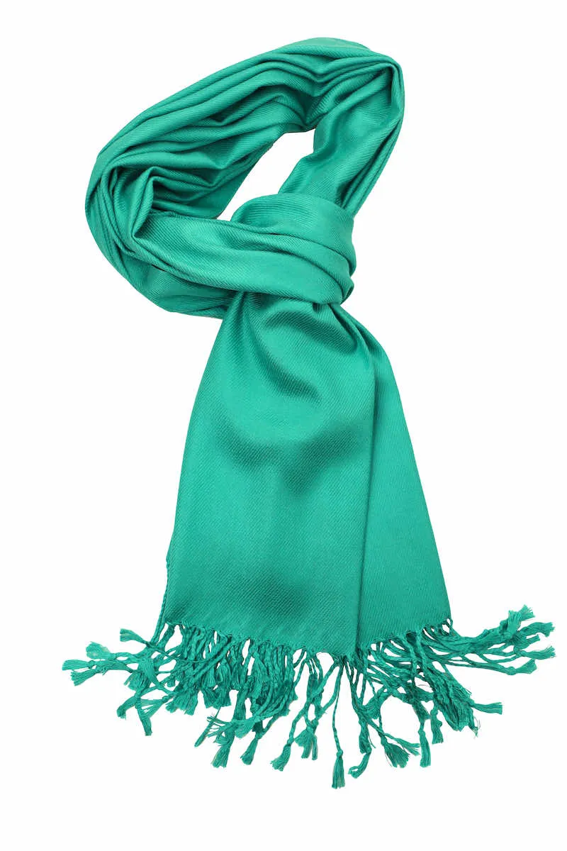 Achillea Light Sea Green Pashmina Scarf