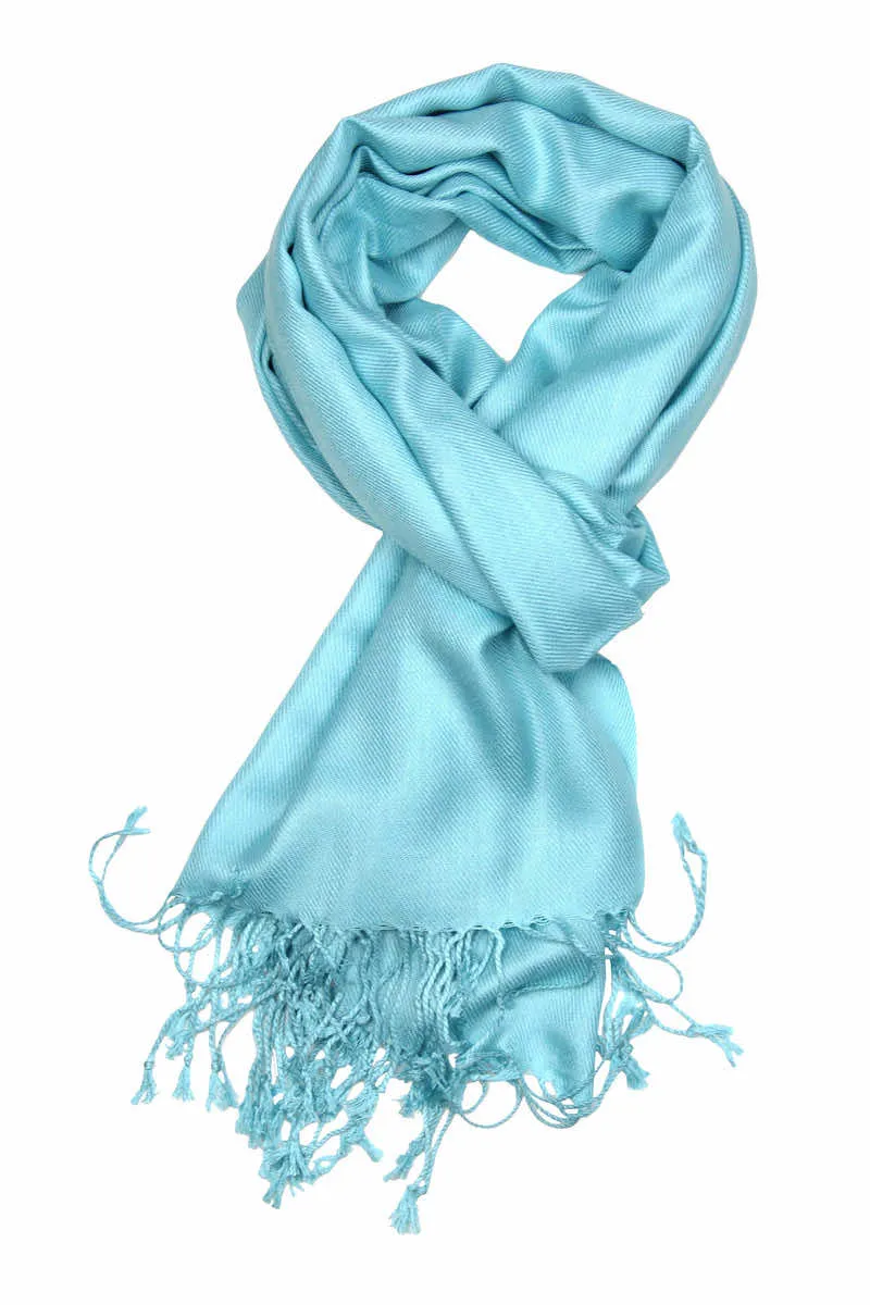 Achillea Light Turquoise Pashmina Scarf