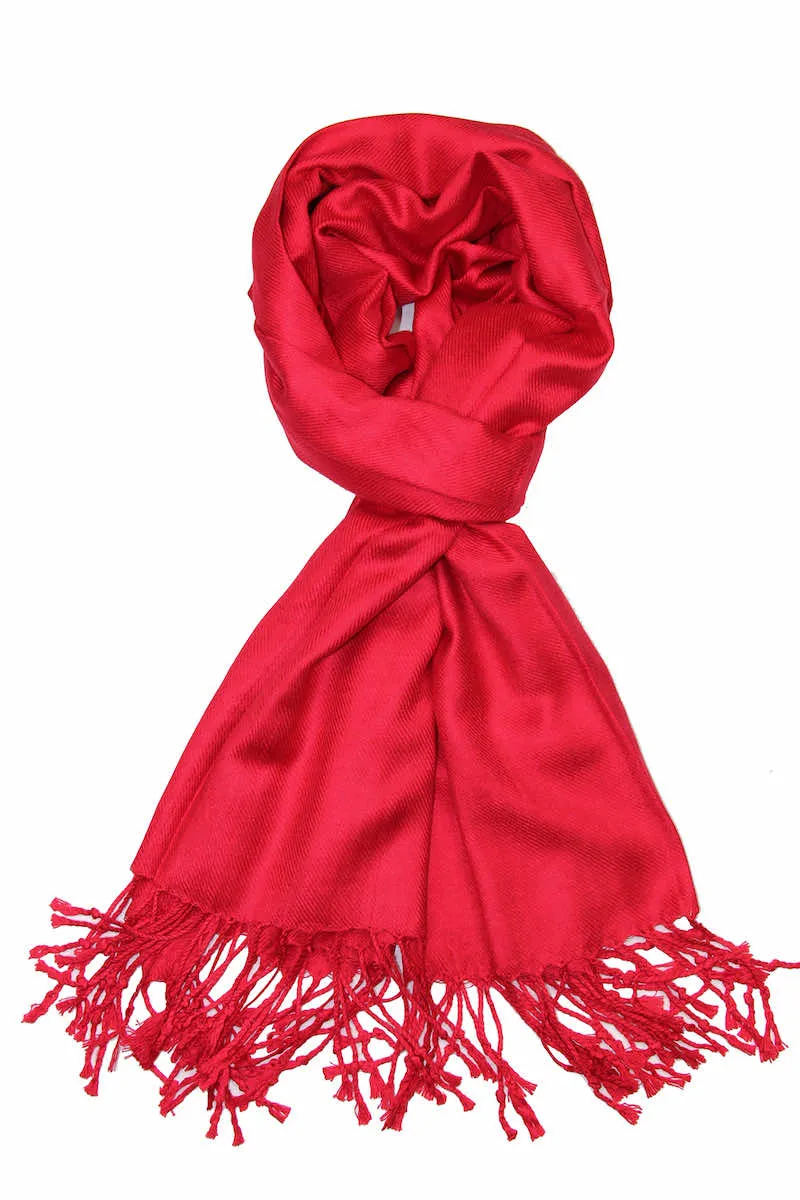 Achillea Red Pashmina Scarf