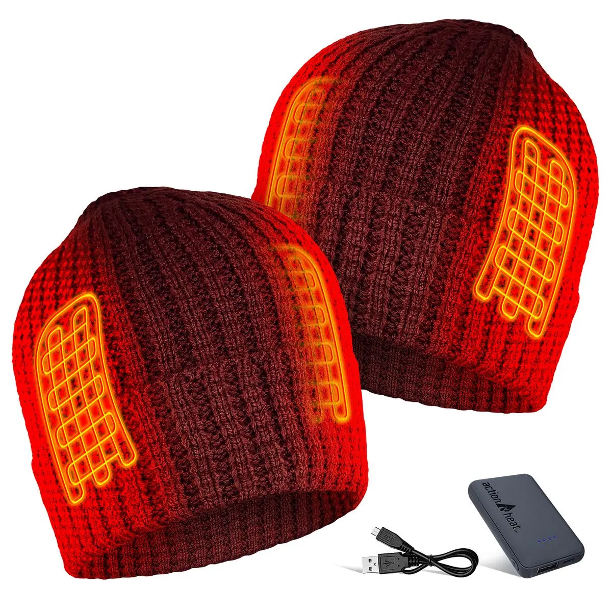 ActionHeat 5V Battery Heated Waffle Knit Hat