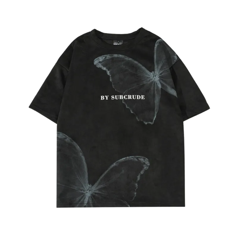 American Street Butterfly Suede T-shirt