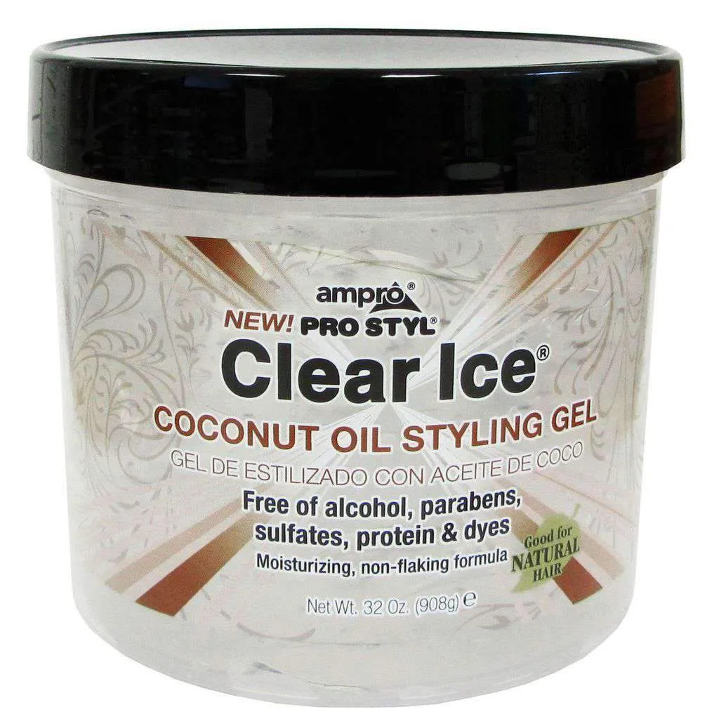 Ampro Pro Styl Clear Ice Coconut Oil Styling Gel 32oz