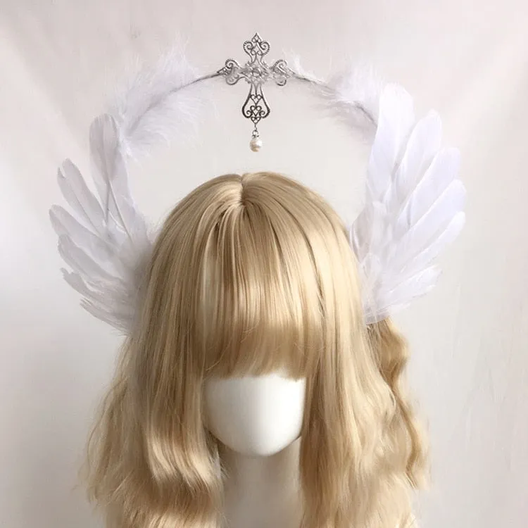 Angelic- the Feathered Halo Headpiece 4 Styles