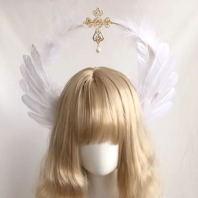 Angelic- the Feathered Halo Headpiece 4 Styles