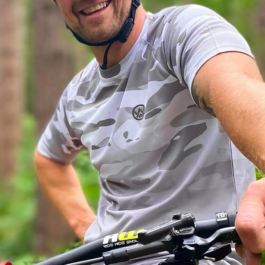 Arctic Camo Short Sleeve MTB Jersey