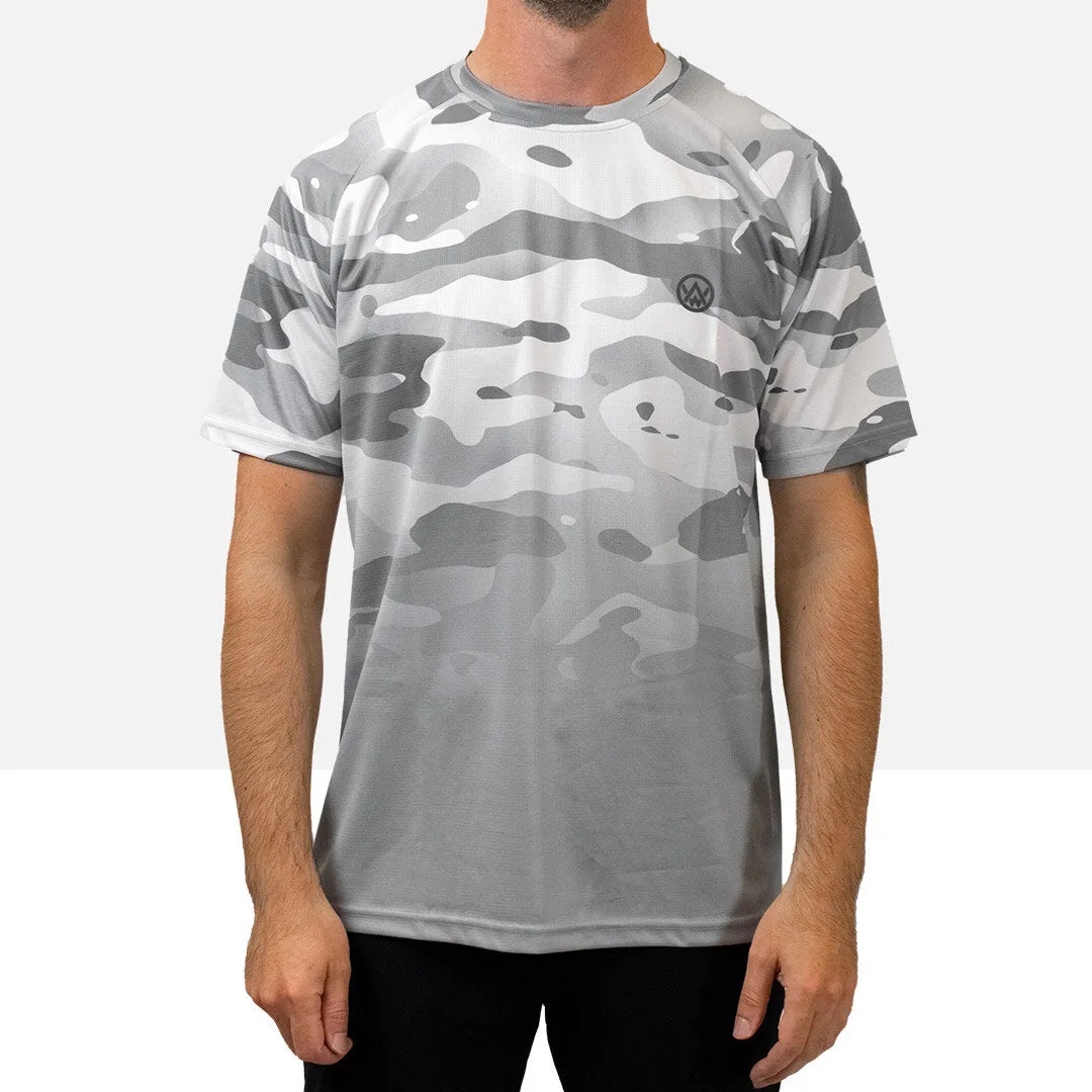 Arctic Camo Short Sleeve MTB Jersey