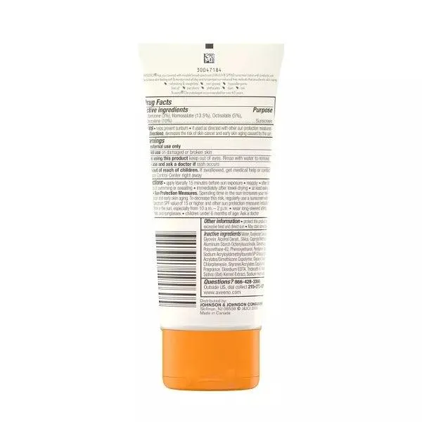 Aveeno Sunscreen Protect   Hydrate Broad Spectrum Body Lotion SPF60 - 3 Oz