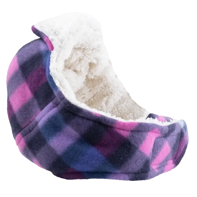 Aviator Dog Hat | Purple Check