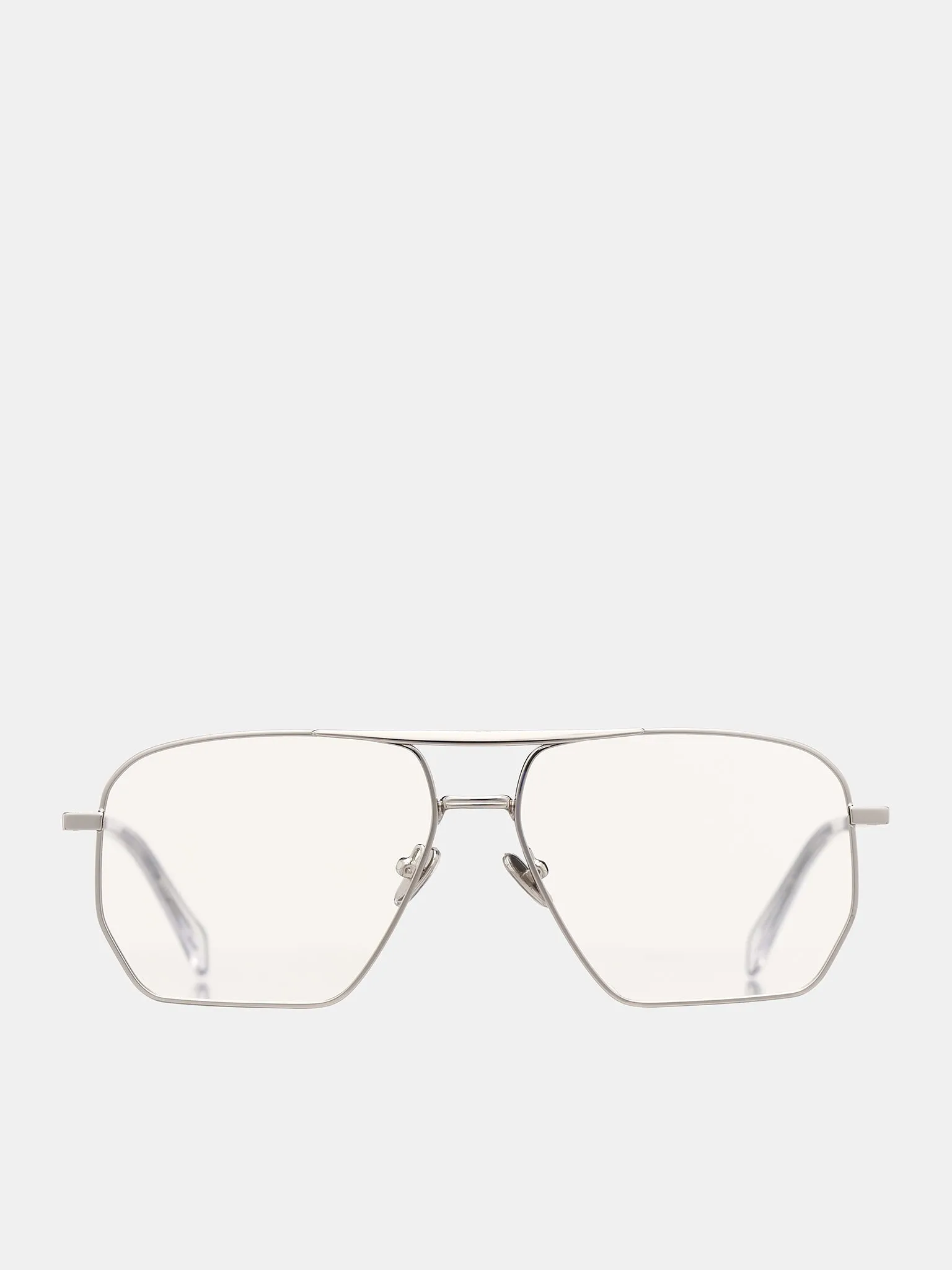 Aviator Glasses (COPSG07F8001-SILVER-CLEAR)