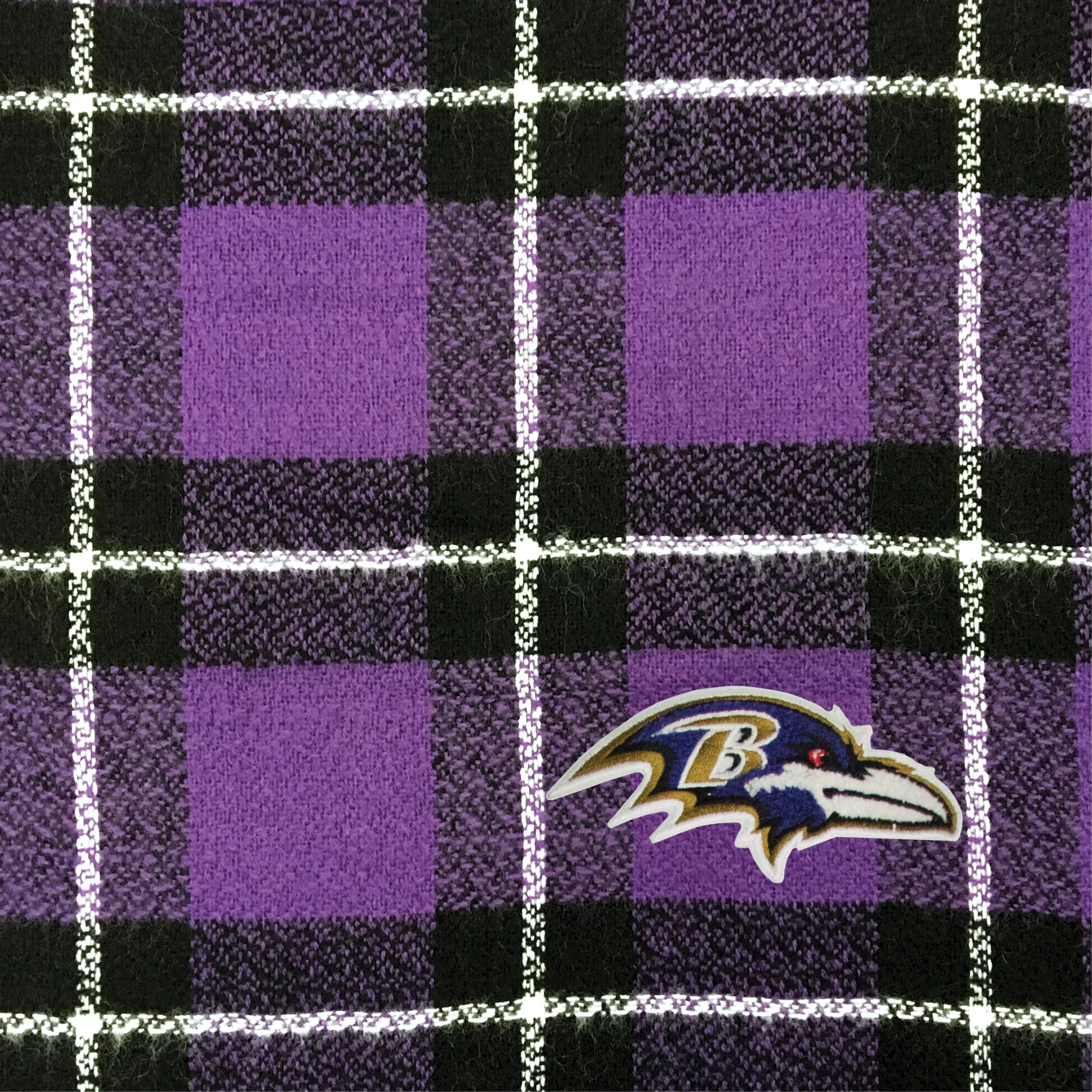 Baltimore Ravens Plaid Blanket Scarf