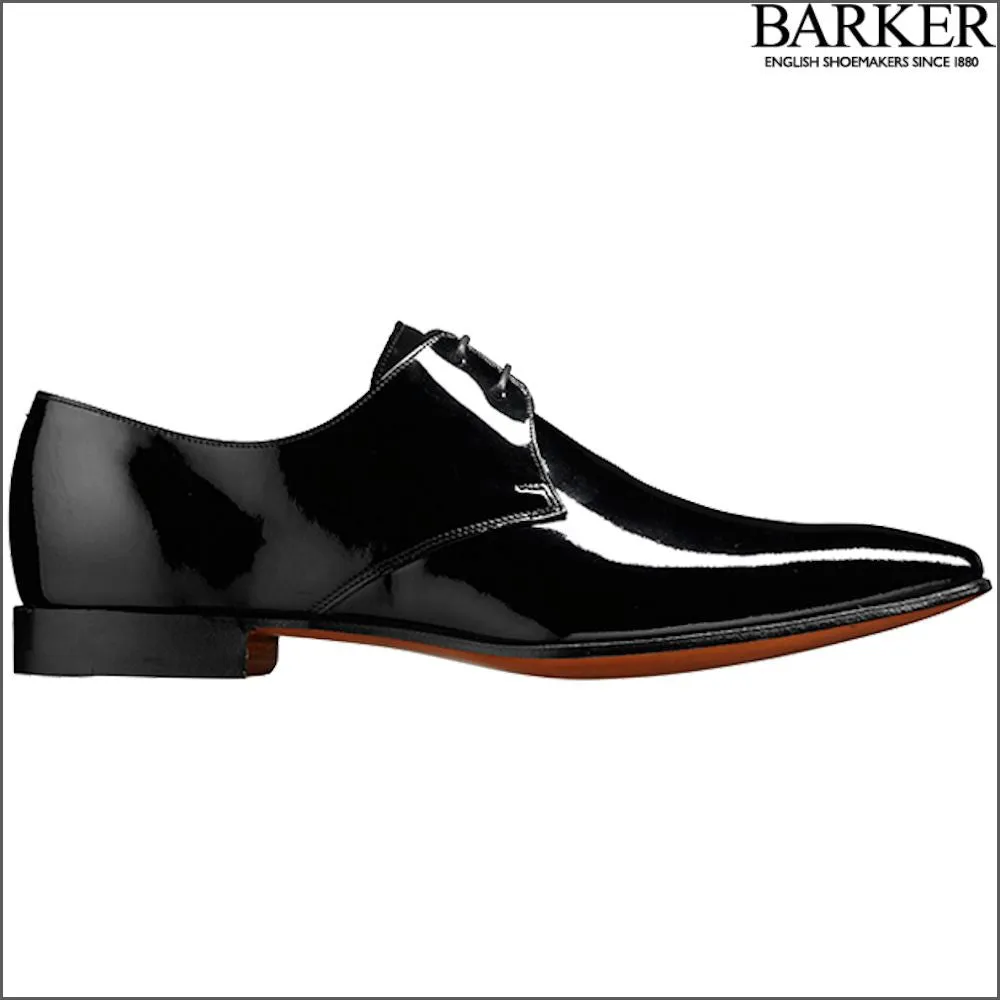 Barker Goldington Black Patent/Suede Derby--