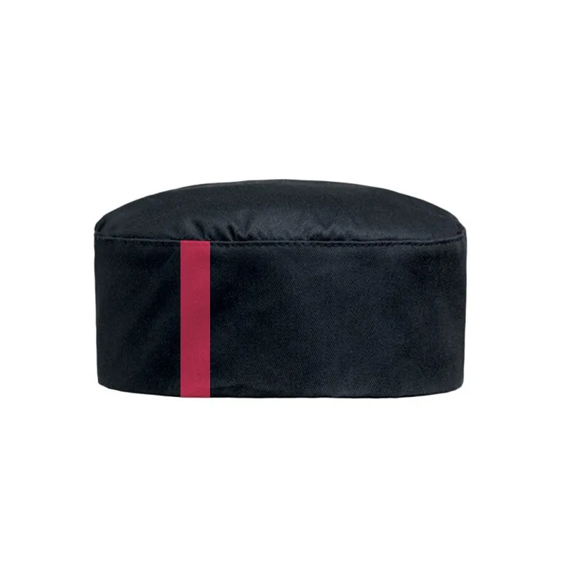 Black Cap with Red Piping - MANELLI