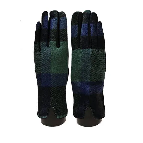 Block Plaid Texting Glove