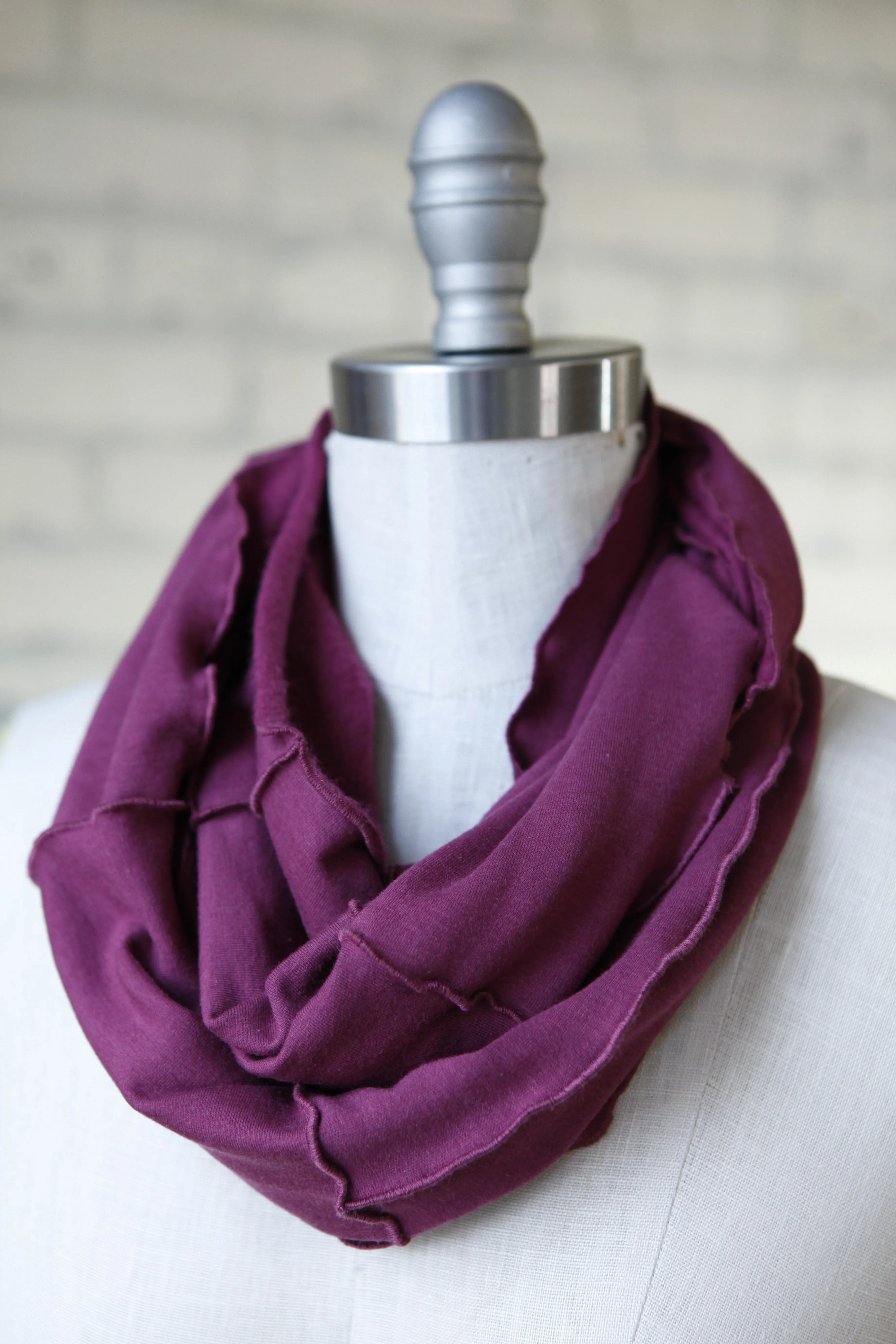 Boysenberry Lucky Infinity Scarf