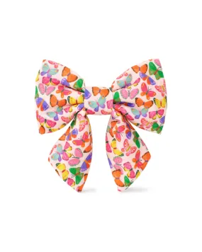 Bright Butterflies Summer Lady Dog Bow