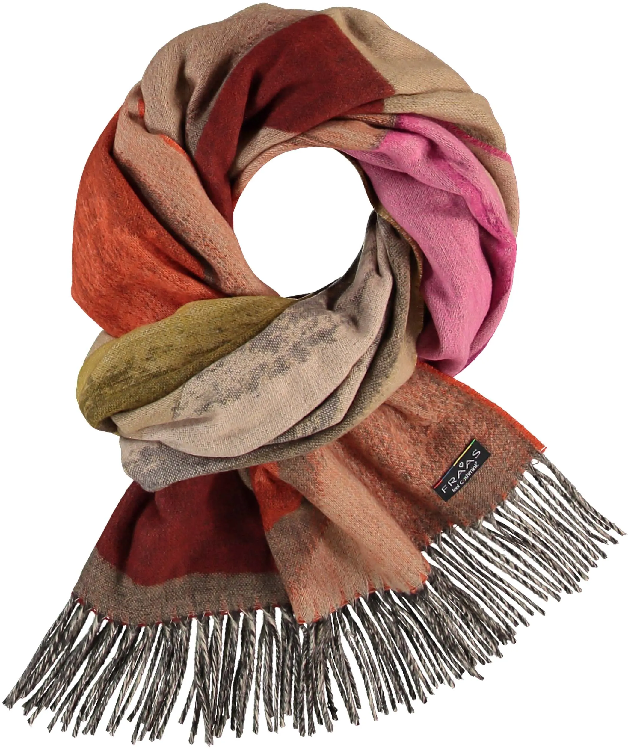 Brushstroke Hearts Oversized Cashmink Scarf