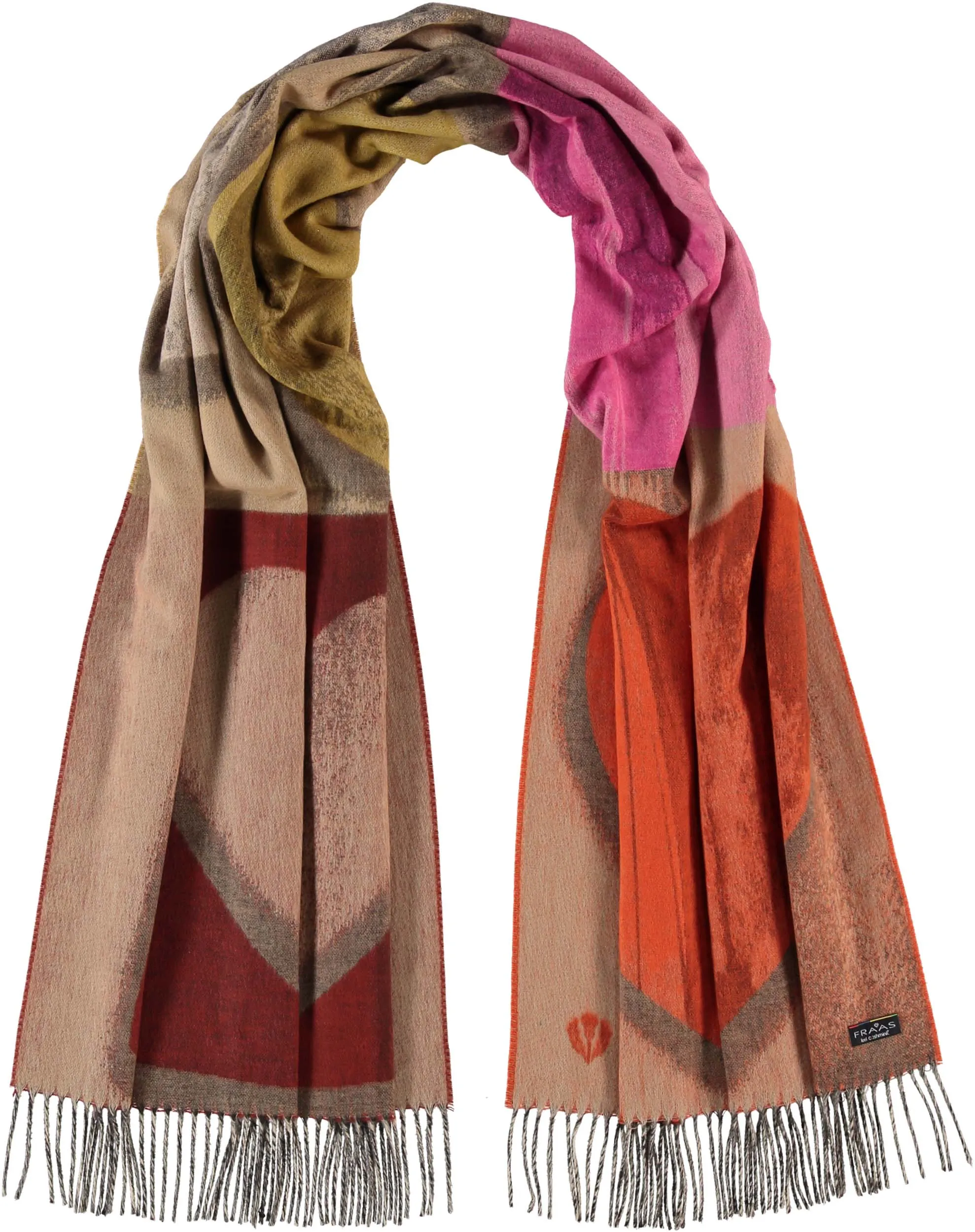 Brushstroke Hearts Oversized Cashmink Scarf