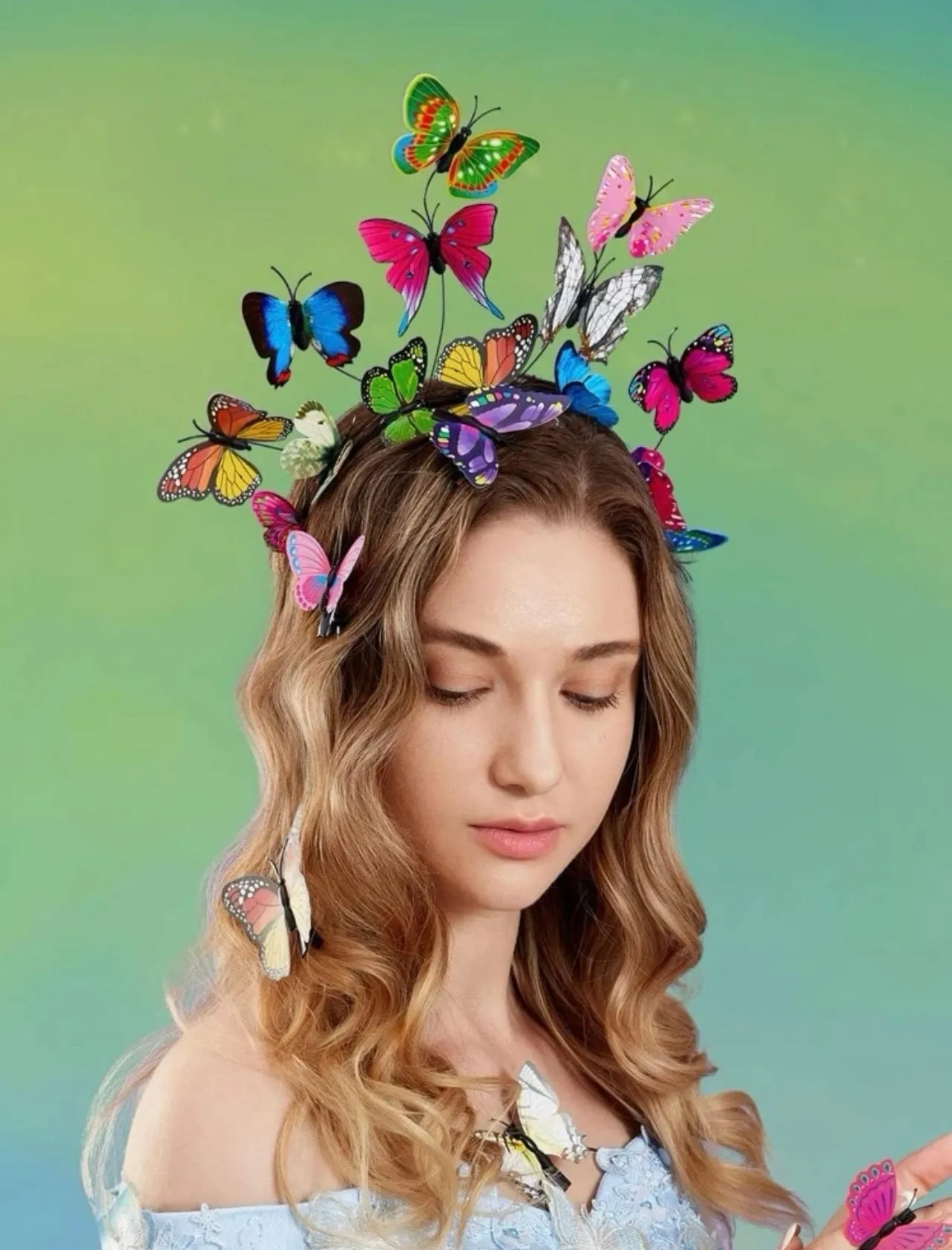 Butterdly Headband - Handmade Headpiece, Butterfly Headpiece, Butterfly Costume