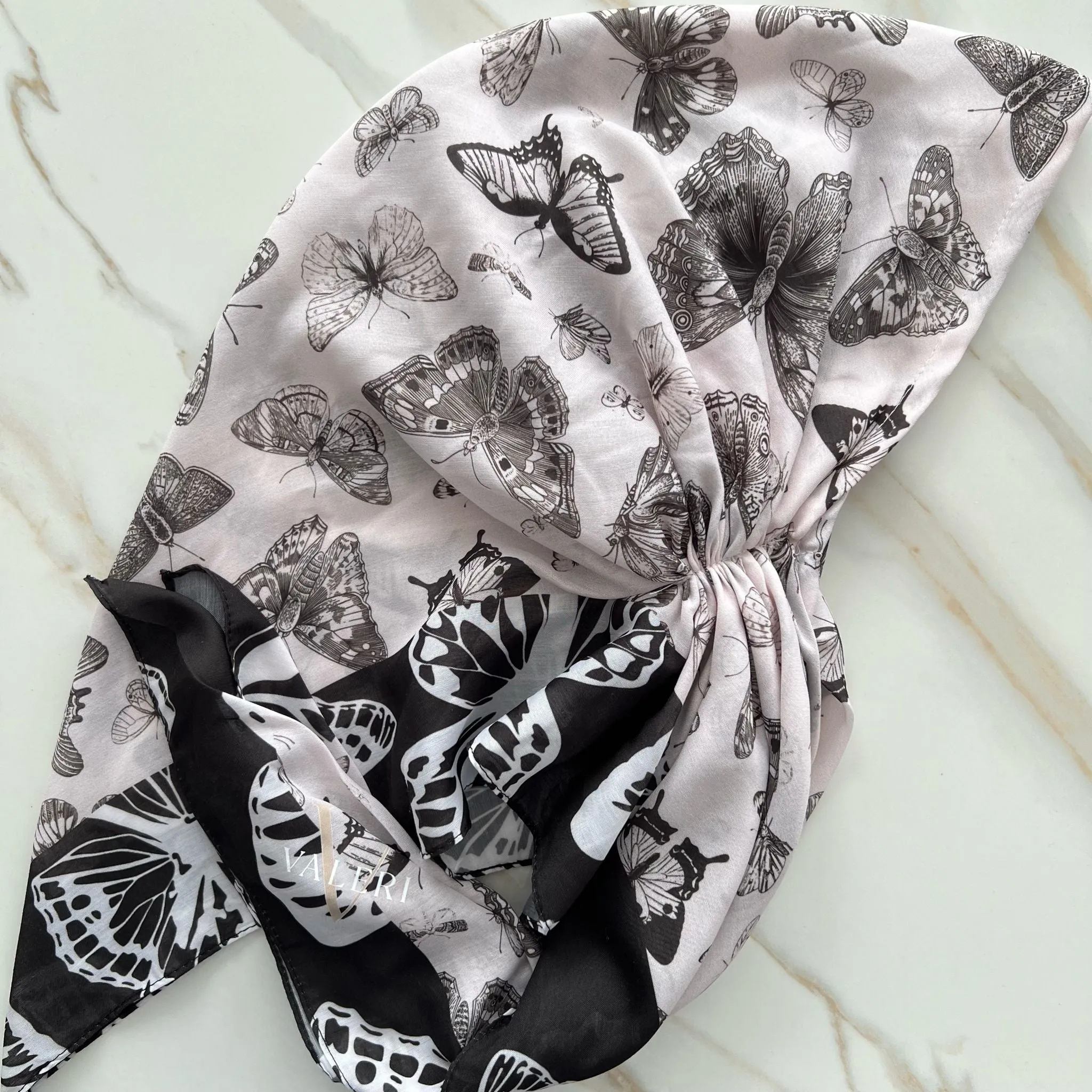 Butterfly Headscarf by Valeri Many Styles