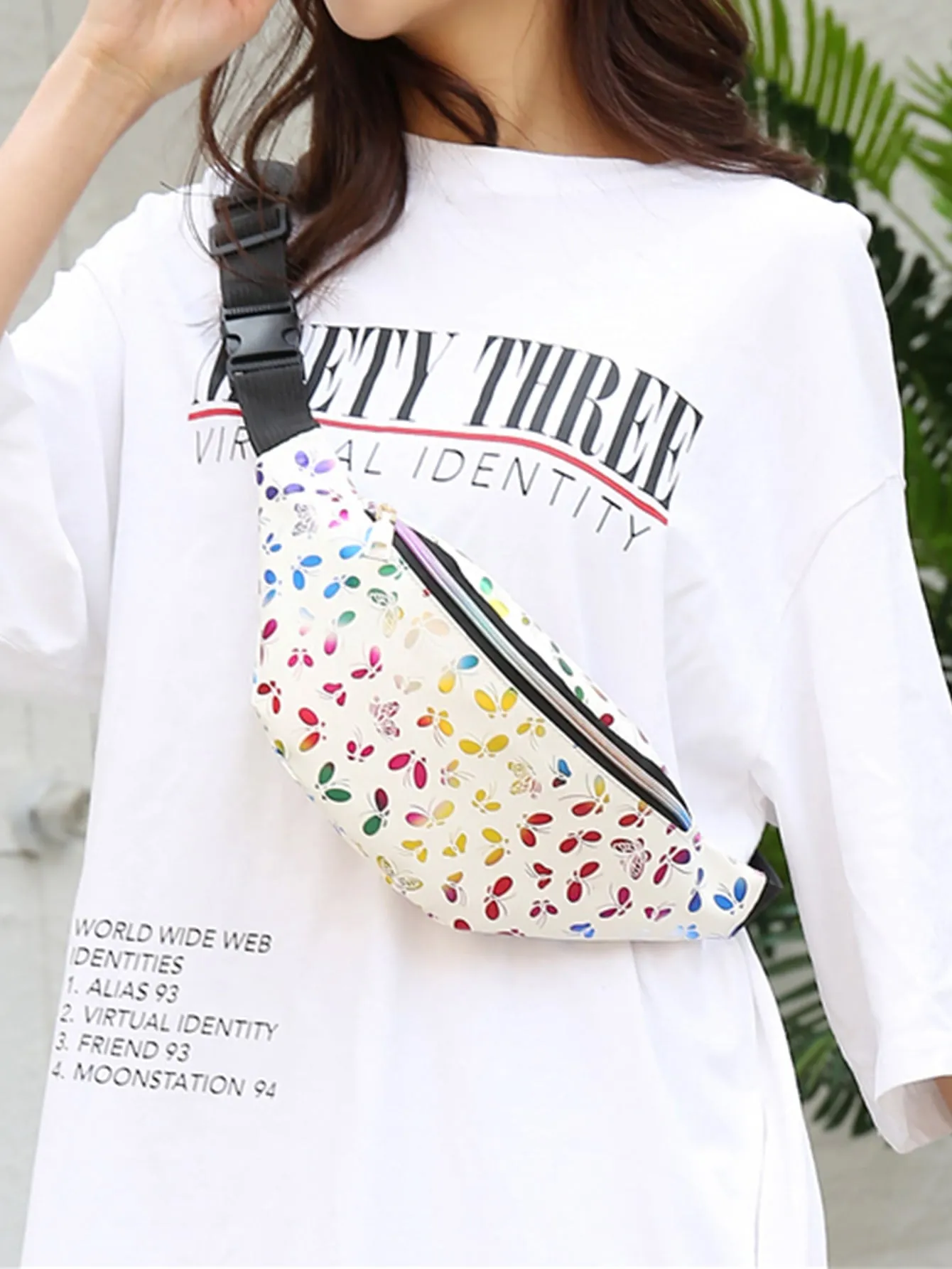 Butterfly Print Fanny Pack