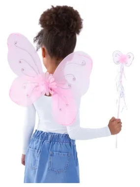 Butterfly Wings & Wand, Pink