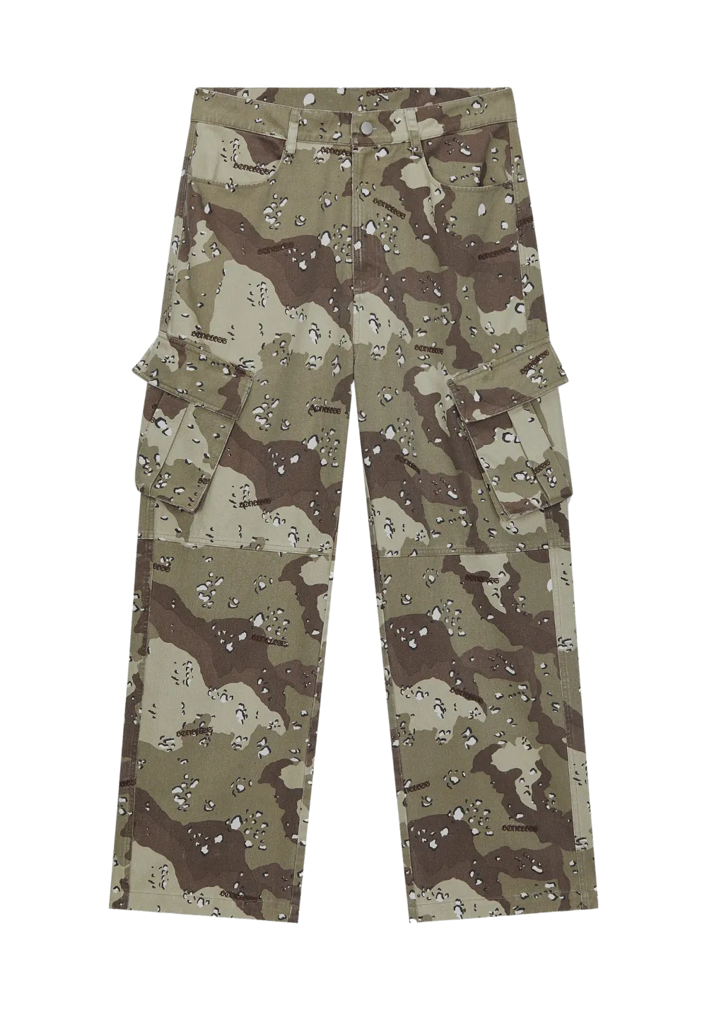 Camouflage Embroidered Work Pants