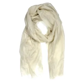 Cashmere Blend Scarf - Ivory