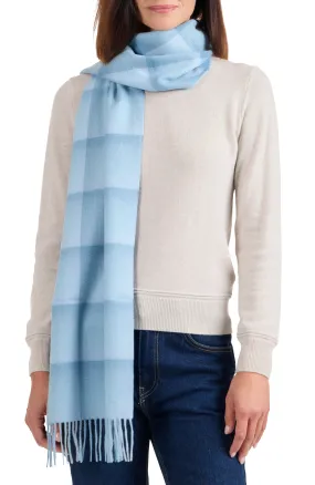 CASHMERE OMBRE GRID SCARF