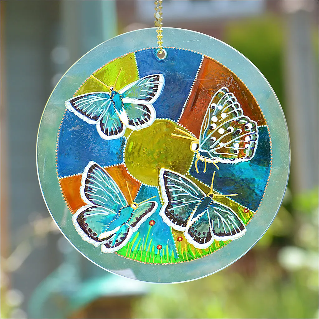 Chalk Hill Blue Butterfly Suncatcher