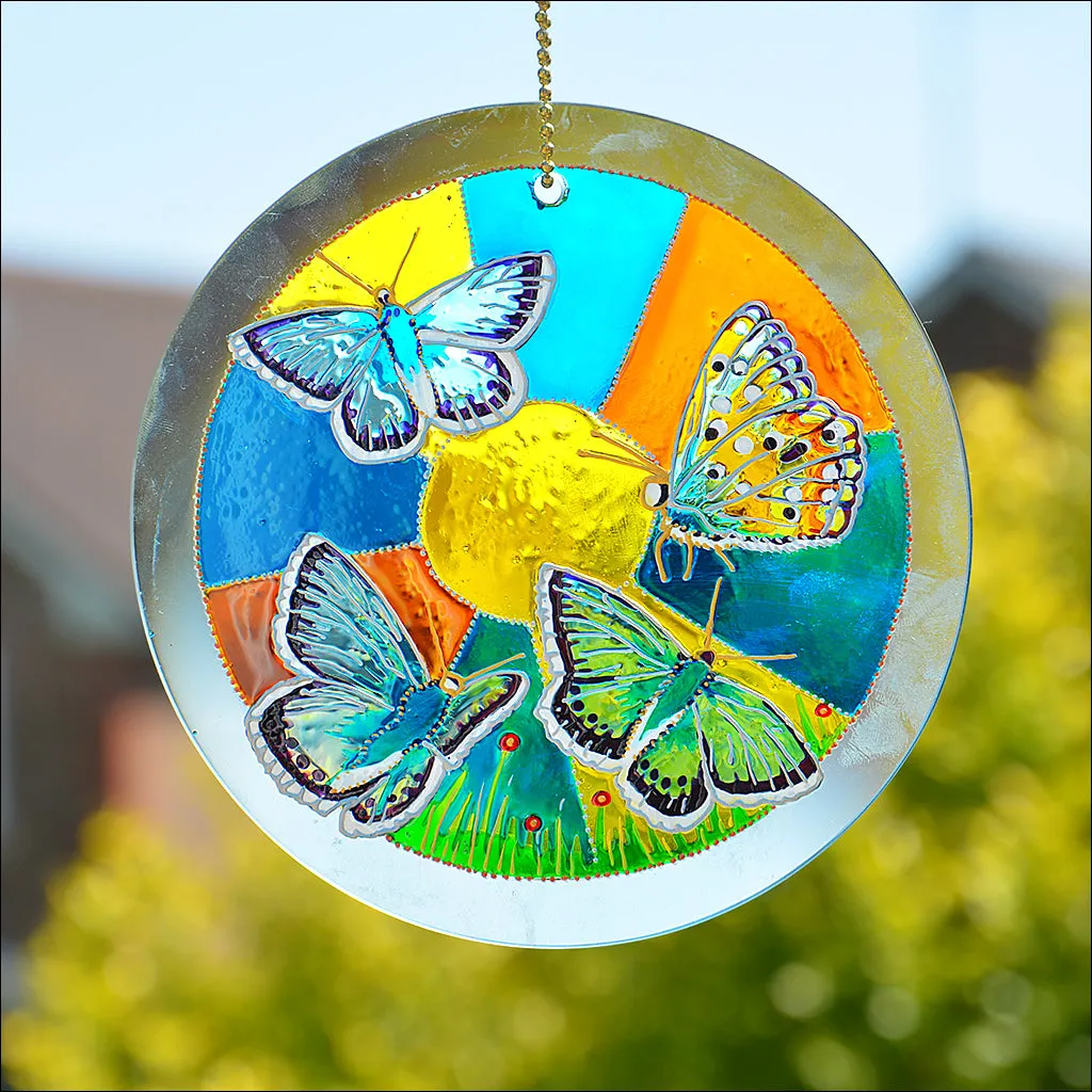 Chalk Hill Blue Butterfly Suncatcher