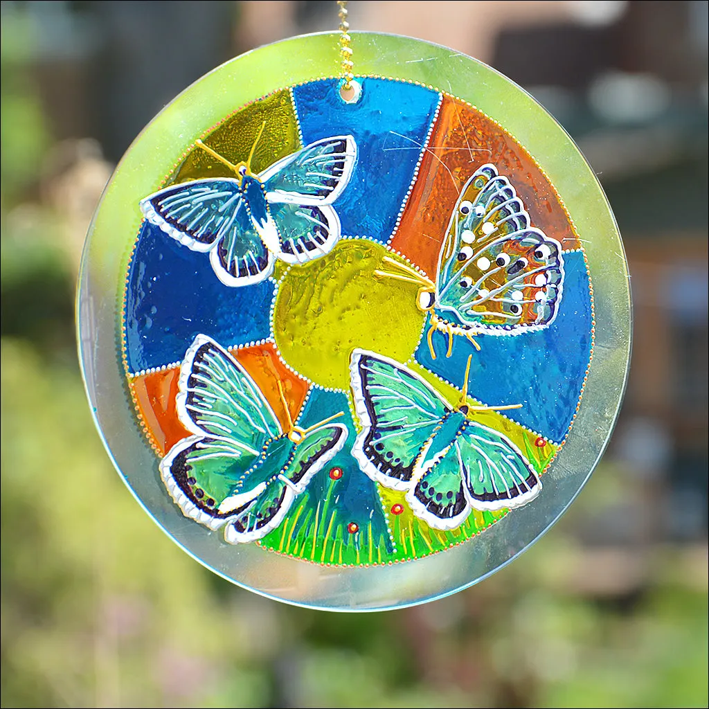 Chalk Hill Blue Butterfly Suncatcher