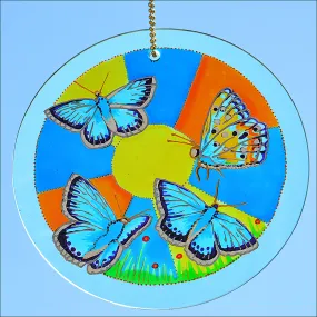 Chalk Hill Blue Butterfly Suncatcher